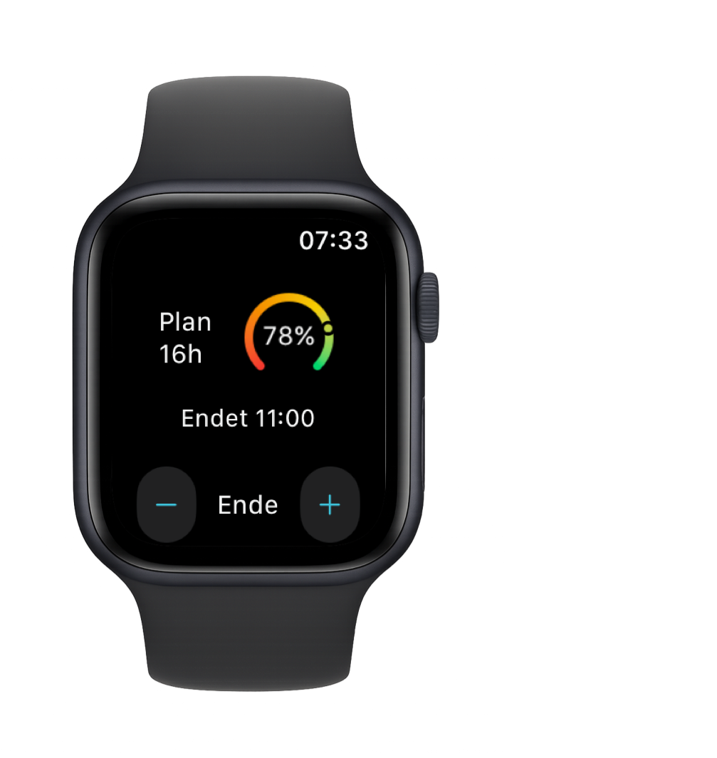 Apple Watch mit Fastenstatus